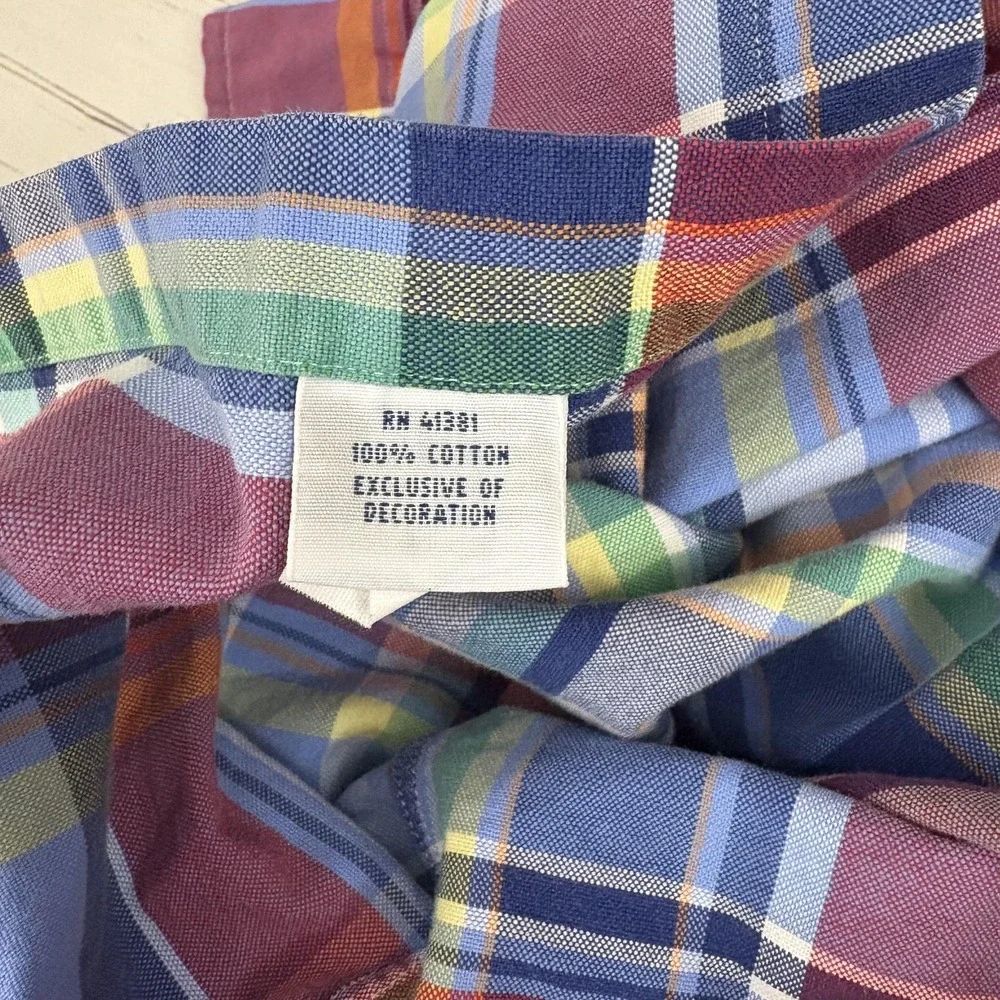 Ralph Lauren Plaid Button Down Shirt Mens XL